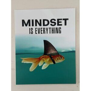 New Mindset is Everything - Motivational Wall Art Poster for Home, Office